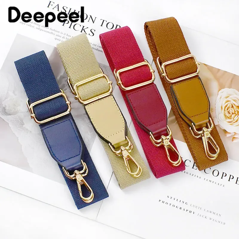 deepeel 3.8cm toile coton sac bandoulière 80-130cm ajuster sangle sac à main bandoulière remplacement sacs sangles accessoire