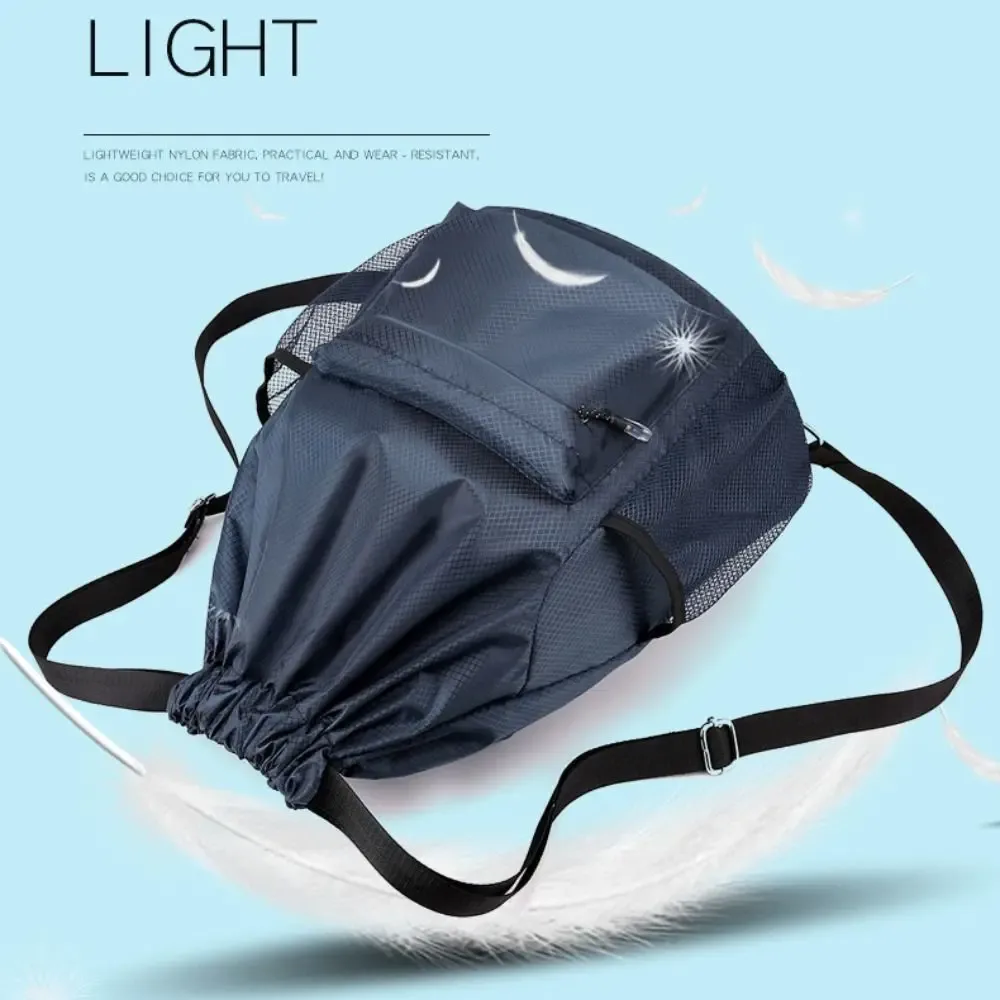 nouveau design extérieur double épaule sac à dos simple couleur unie étanche cordon sac à dos mode