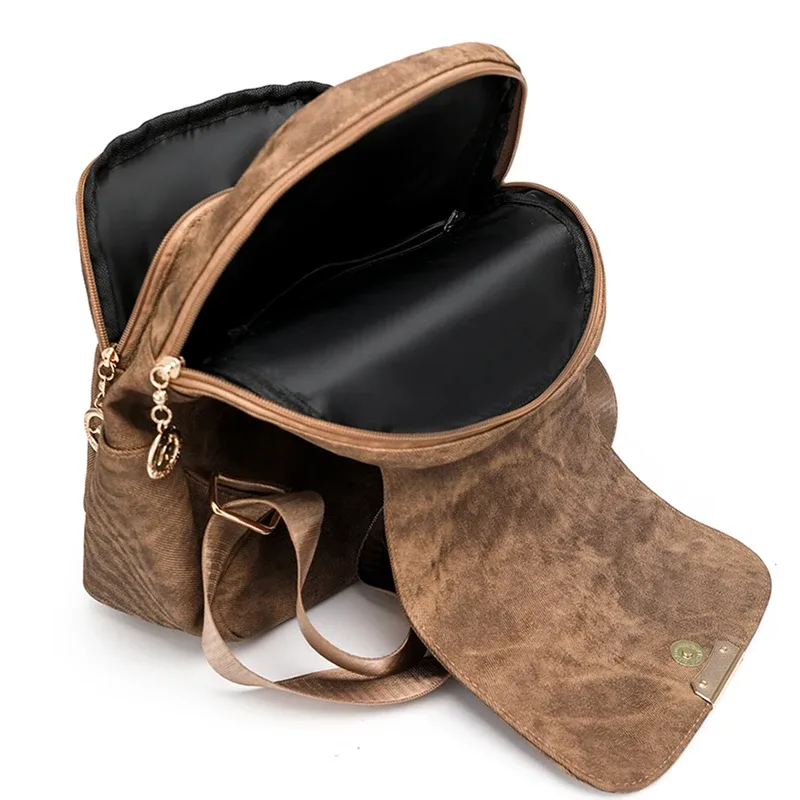 sac à dos en cuir de haute qualité, sac à dos de voyage de luxe pour femme, sac à bandoulière décontracté multifonctionnel, sacs d'école pour filles sac 2026