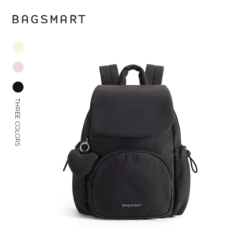 bagsmart mignon sac à dos mini femmes sac à dos décontracté couleur unie cartable pour adolescentes léger portable sac casual