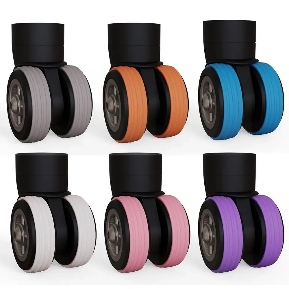 protection roue nylon couleur vivace bandes plastique voyage accessoire remplacement bruit réduction set pièces usagées manchon