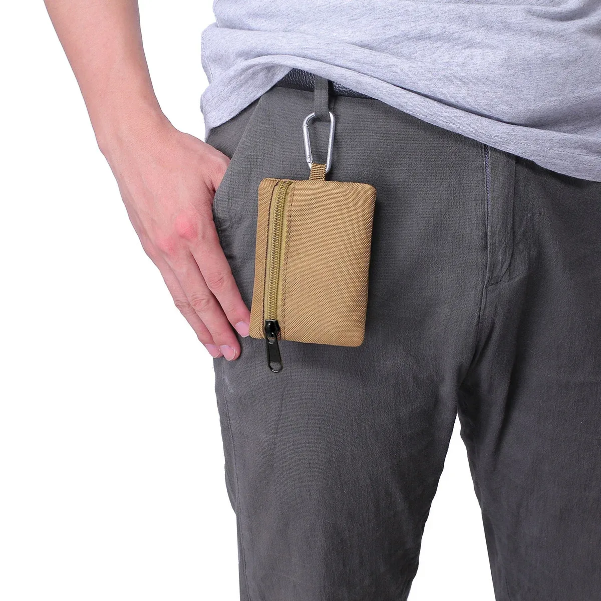 pochette tactique d'extérieur, sac à clés, sac à fermeture éclair pour passionnés militaires, sac banane de sport, sac de rangement pour accessoires, un ensemble
