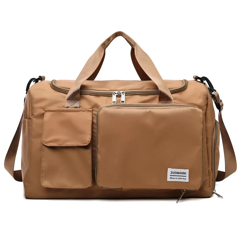 sac de voyage à main de grande capacité pour femmes, sacs de sport de nuit avec compartiment à chaussures, sacs de sport et de fitness pour femmes, 2024