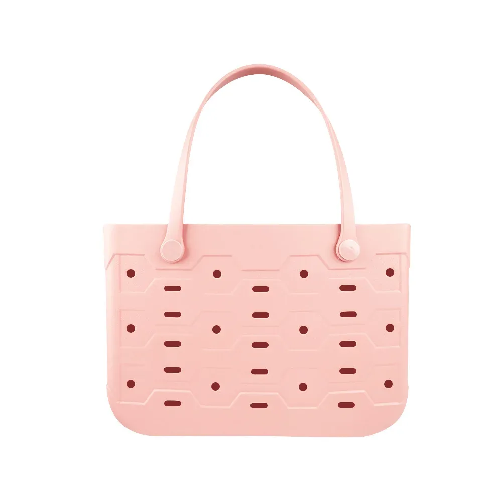 sac de plage en eva haute densité, imperméable, avec trous, style sac à main de voyage, organisateur de rangement multi-usages, grande taille pour usage quotidien