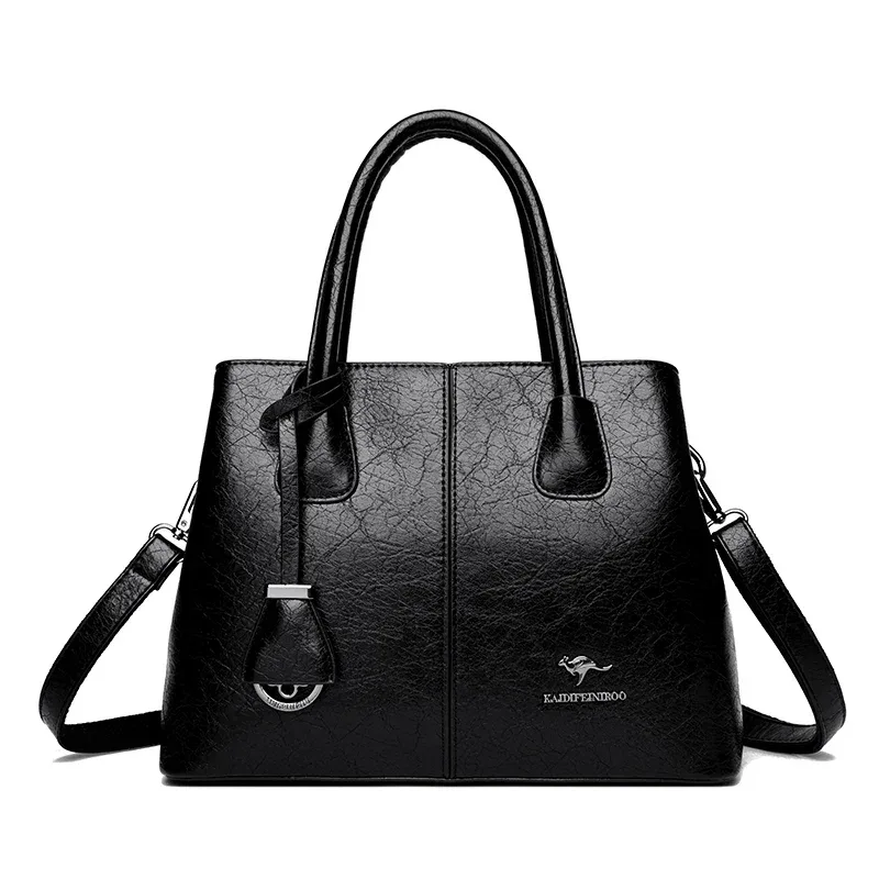 sacs à main en cuir souple de marque authentique pour femmes, grands sacs fourre-tout, sacs à bandoulière carrés, sacs à main tendance, sacs bandoulière