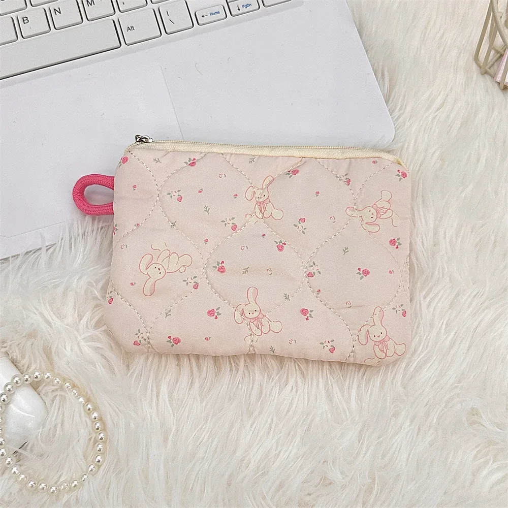 sac de rangement portable de dessin animé mignon pour femmes, petit sac à main de voyage, sac à cosmétiques, sac à main pour rouge à lèvres, carte pour écouteurs, mini portefeuille de maquillage, sac en poudre
