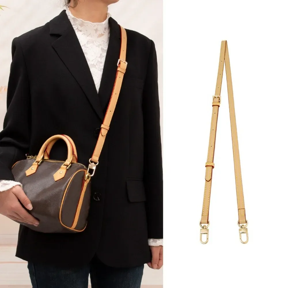 sangles de sac en cuir pu de 1.2cm de large pour lv speedy 20 25 30 bretelles réglables sans poinçon, sac à bandoulière long, sac de ceinture