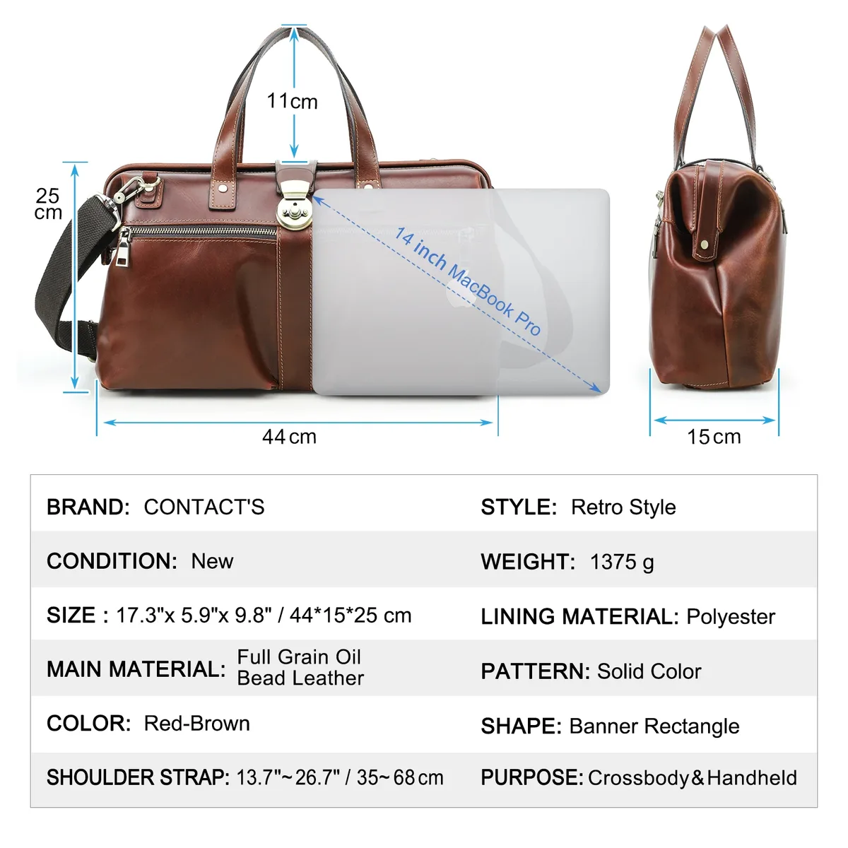 porte documents cuir véritable cuir vache beige poignée souple loquet 44 25 15 cm 14 pouces hommes coton intermédiaire informatique podsingle