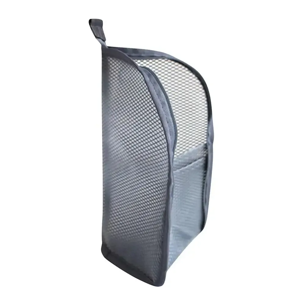 trousse de toilette en maille autoportante, organisateur cosmétique portable pour voyage, pochette de rangement maquillage étanche, étui de voyage lavable