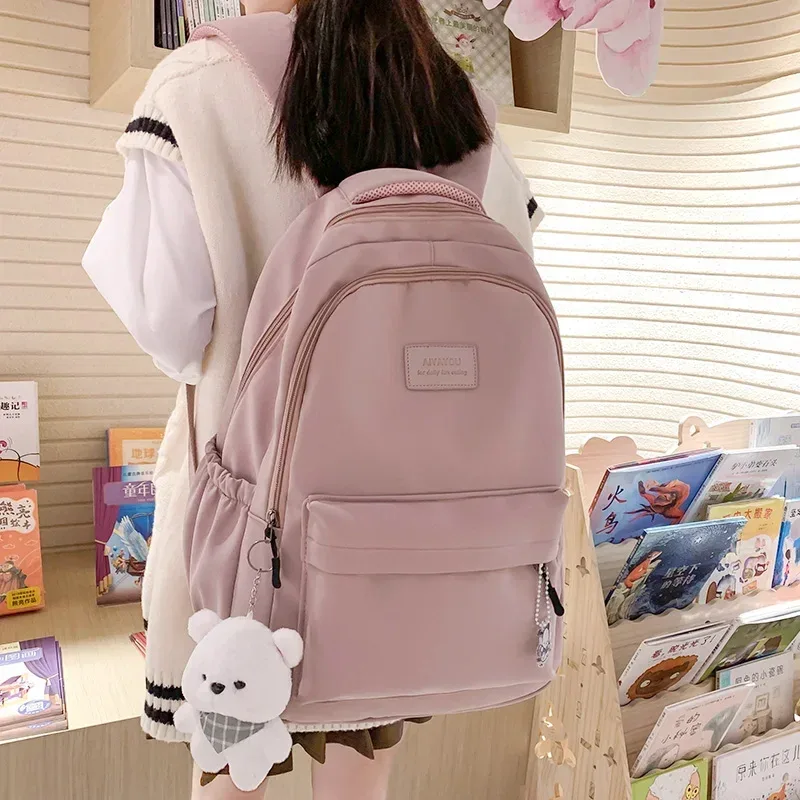 nouveau femme mode dame haute capacité étanche collège sac à dos à la mode femmes sacs d'école pour ordinateur portable mignon fille voyage livre sac cool