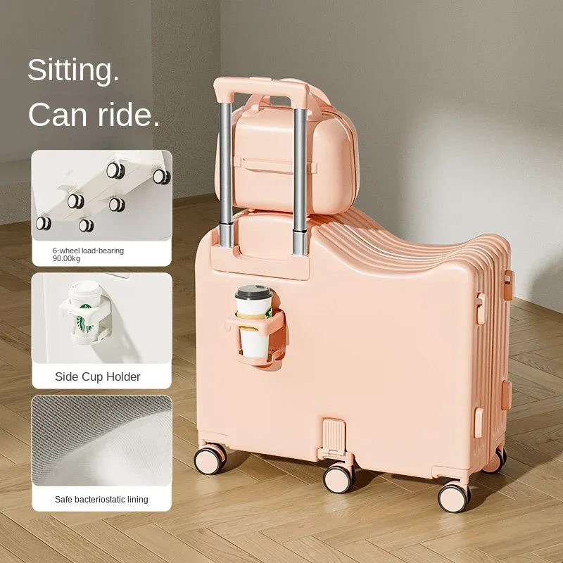 valise rigide abs blanc rose vert pastel compacts voyage famille enfants roulettes planches soutien compartiments pratiques