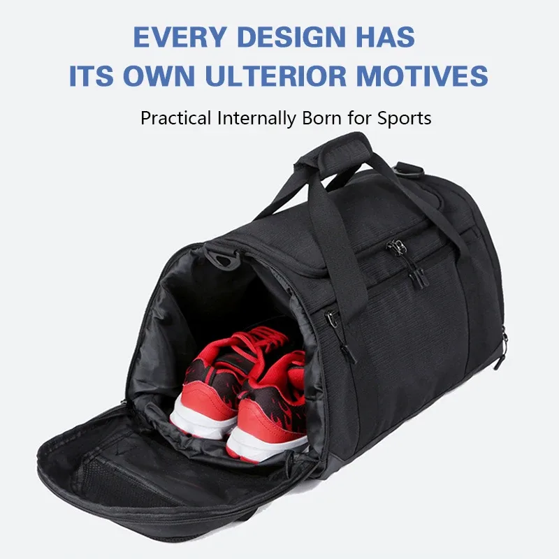 sac de sport avec logo personnalisé pour homme, sac de voyage étanche, sac de fitness, sac de rangement d'entraînement, bagage pour homme, motif de logo imprimé