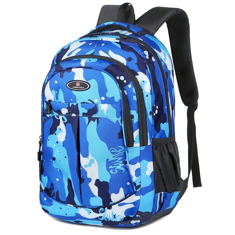 sac à dos de grande capacité pour hommes, sac de voyage en tissu nylon léger, sac d'école, sac à dos pour ordinateur portable décontracté à la mode pour hommes