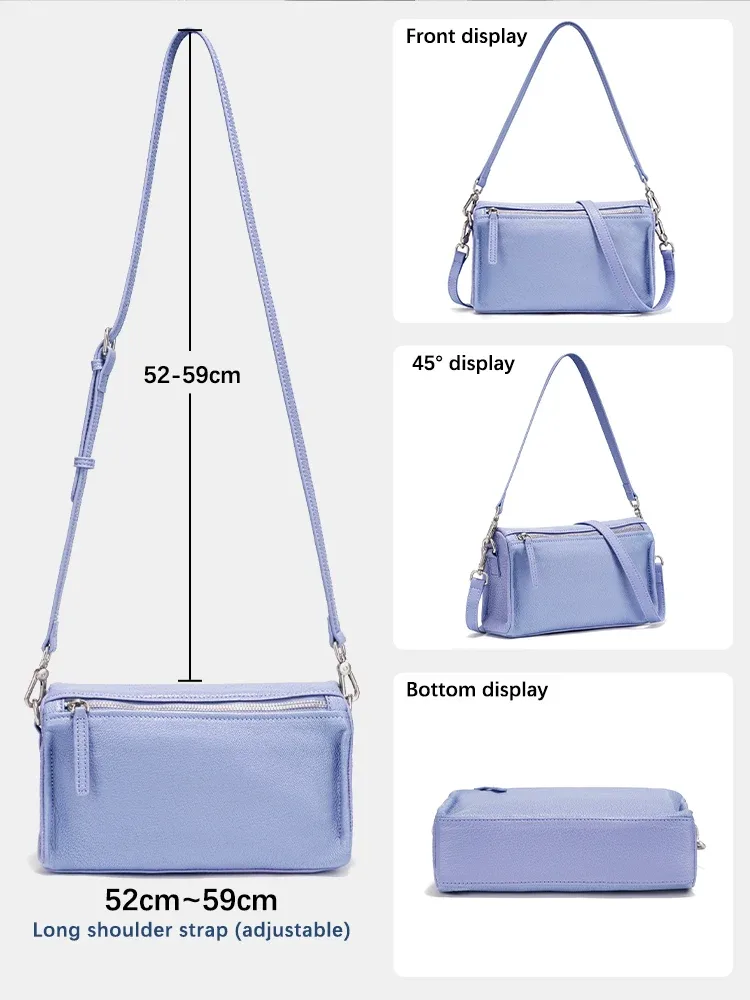 sac à main en cuir véritable zency pour femme, petit sac simple, sac à bandoulière pour femme, sac en peau de mouton, sacs à main 2025, sac rouge