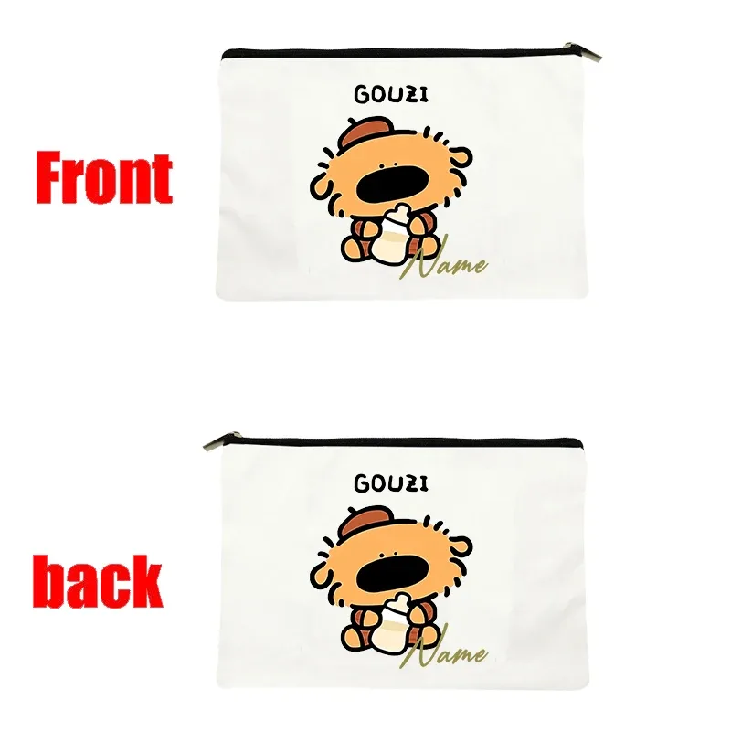 pochette de voyage personnalisée avec nom, pochette de maquillage pour mariage, pochette de maquillage pour fête, sac de maquillage en toile unique, organisateur de cadeaux pour femme