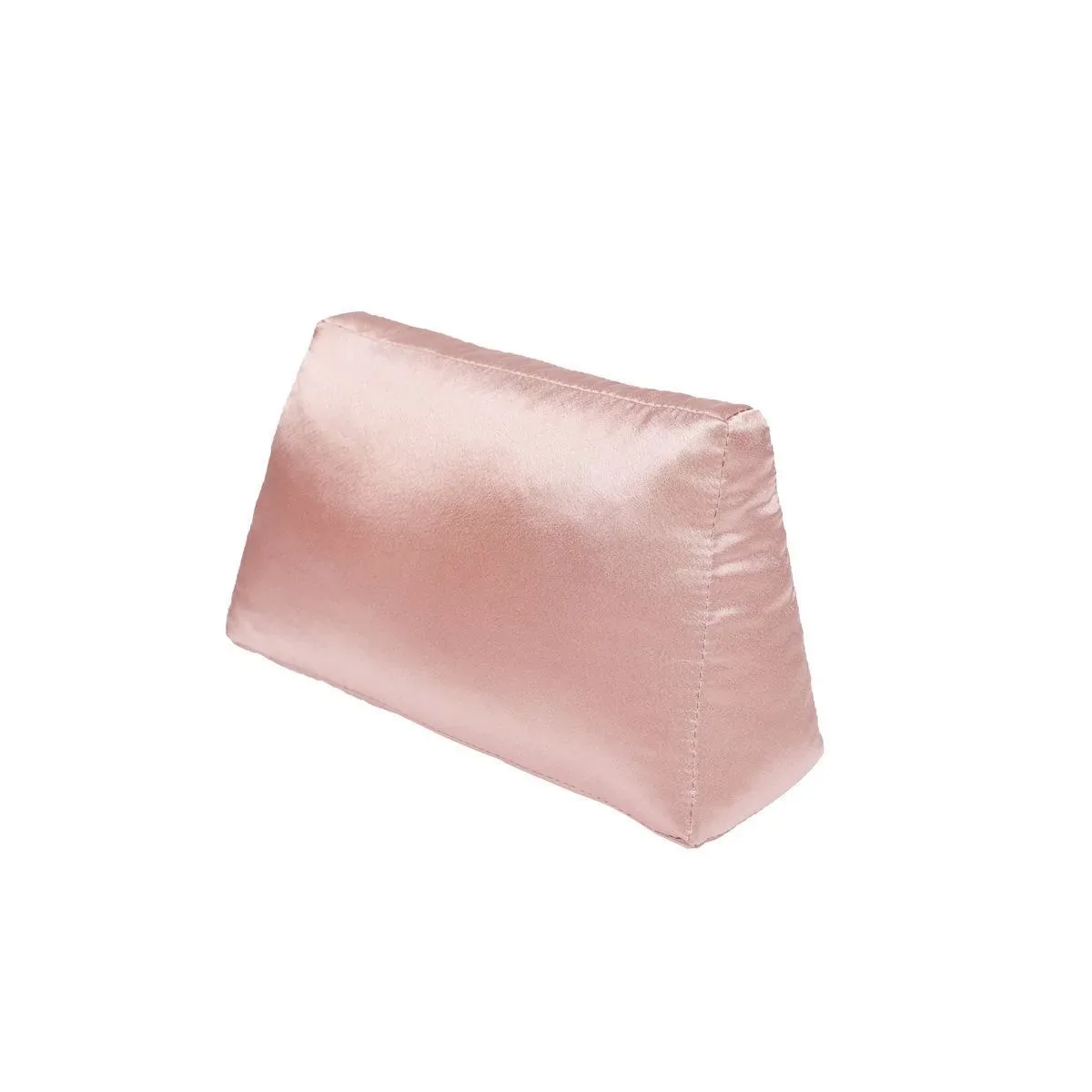 trousse toilette housse protection satin rose lisse ovale voyage cosmétique maquillage sac main organisateur
