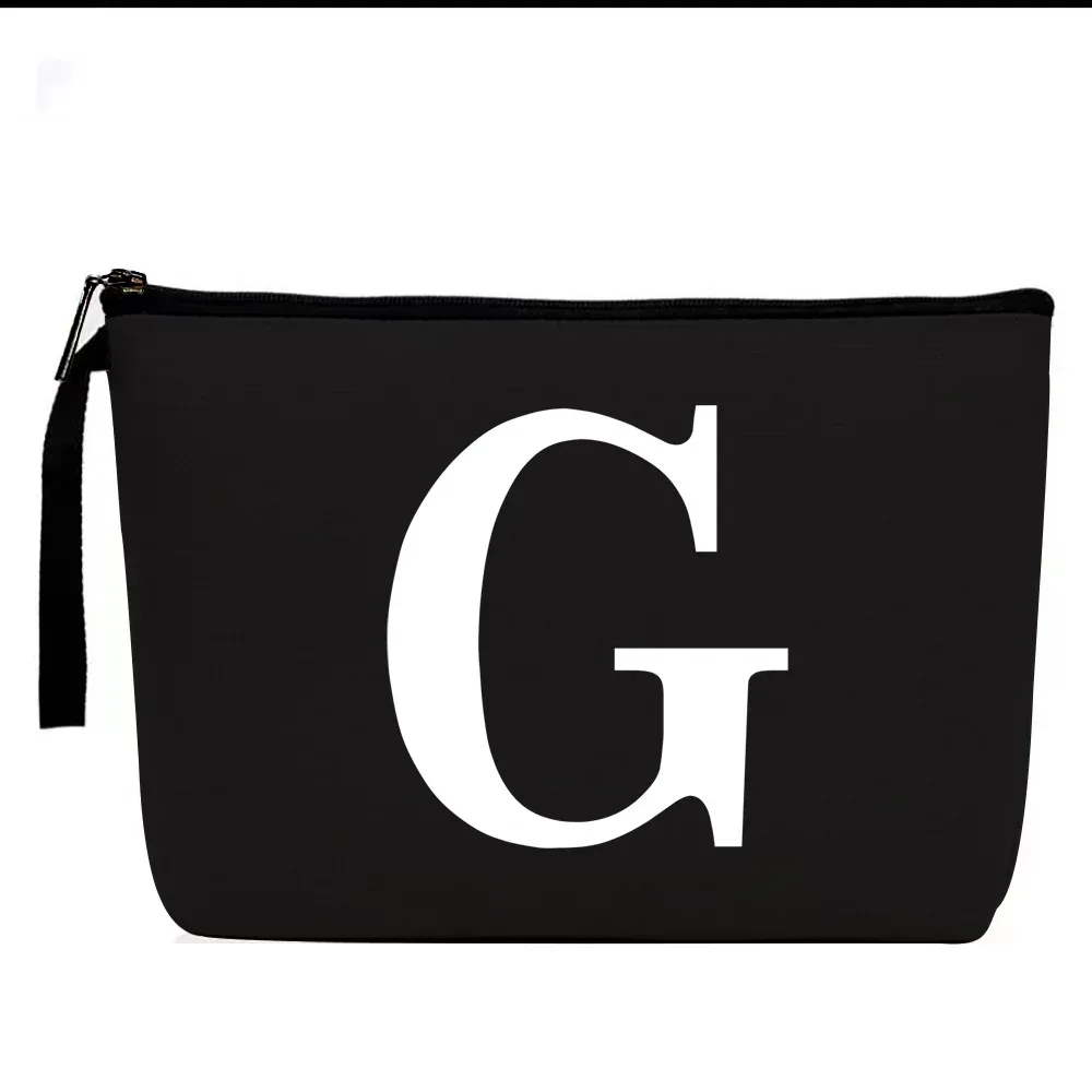 sac à cosmétiques à motifs de lettres, trousse de maquillage, organisateur d'articles de toilette, pochette de rangement de lavage, étui de maquillage pour cadeaux de mariage