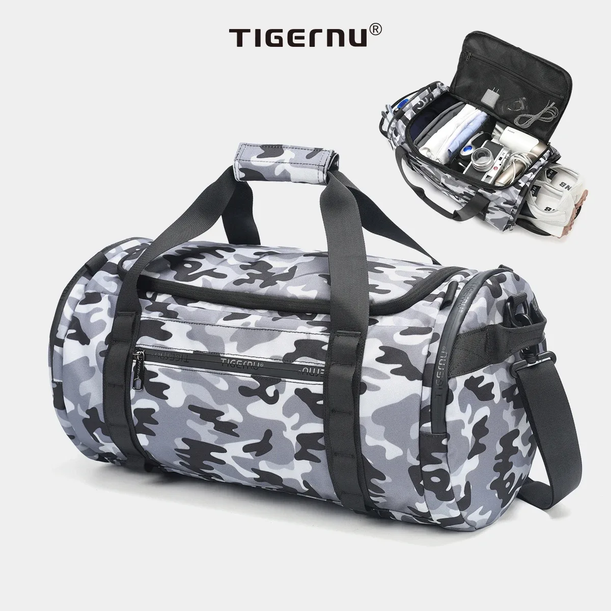 tigernu sacs de voyage pour hommes sac de sport sac de fitness étanche hommes sac portable en plein air ultraléger yoga sac de sport sac à main bandoulière