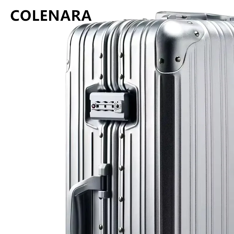 valise colenara 20 "24" 26 "29 pouces en alliage d'aluminium et de magnésium, grande capacité, haute qualité, pour hommes, voyages d'affaires