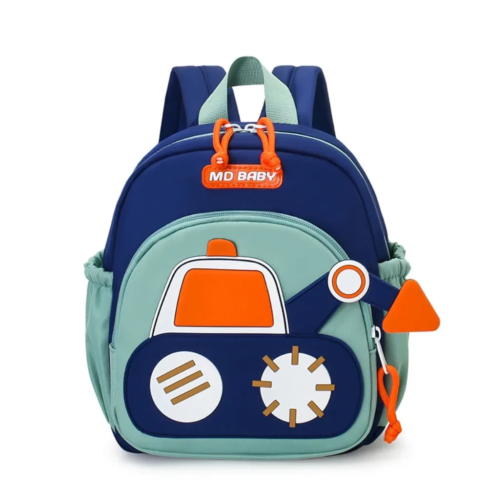 mini sac à dos pour tout-petits garçons, motif excavatrices de dessin animé, sac à dos de maternelle ergonomique, résistant à l'usure, avec bretelles larges
