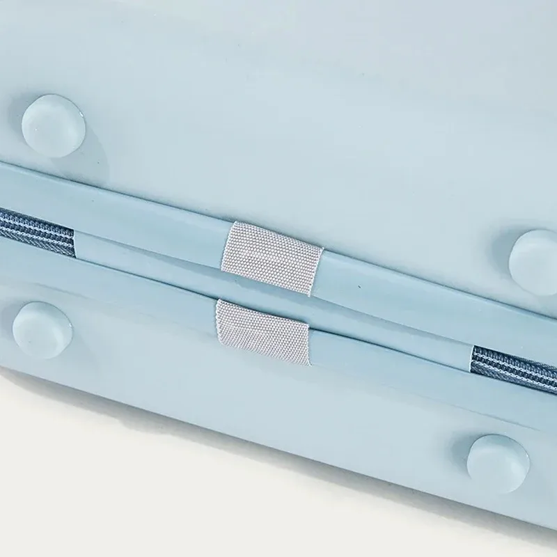 housse polyester blanc gris bleu clair rose vert pastel ordinateur tablette voyage petite taille carrée poignées courtes