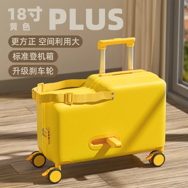 bagages, les enfants peuvent s'asseoir, monter et descendre, valise, chariot, roue universelle, frein, sac de voyage