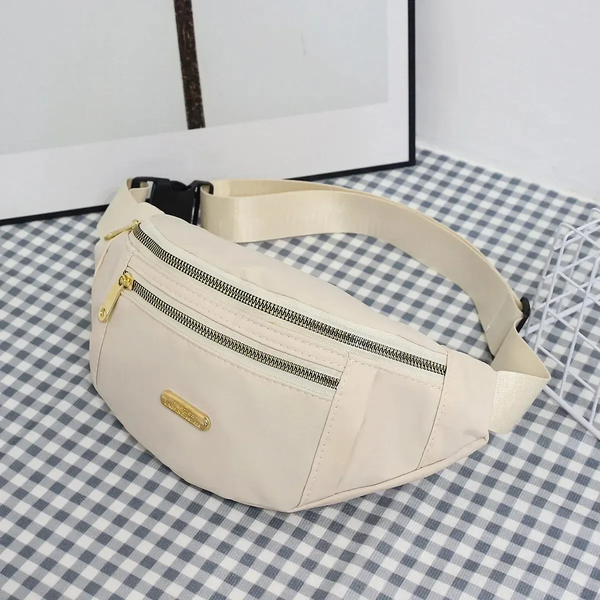 sac de taille de sport pour femmes, sac banane multicouche, essentiels pour téléphone pendant les activités de plein air, sac à bandoulière, sac de poitrine de sport