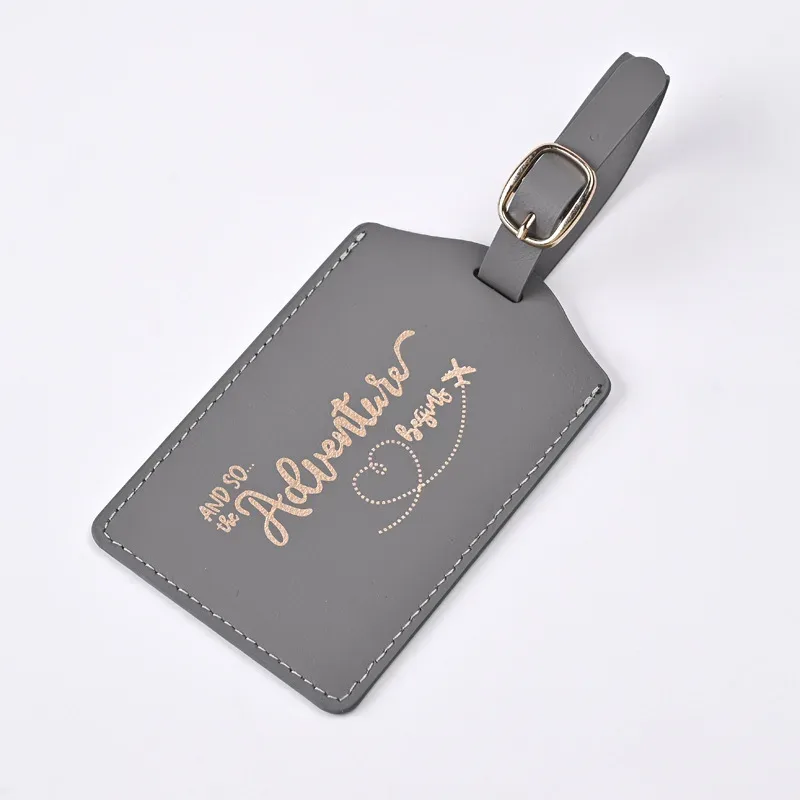 étiquette de bagage de voyage en pu, nouveau modèle de lettre, étiquettes de carte d'embarquement, étiquette de valise, accessoires de voyage, 2024