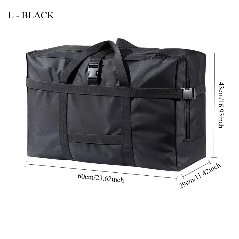 grand sac de voyage pliable et imperméable, sac à main durable, design peu encombrant pour valise à roulettes