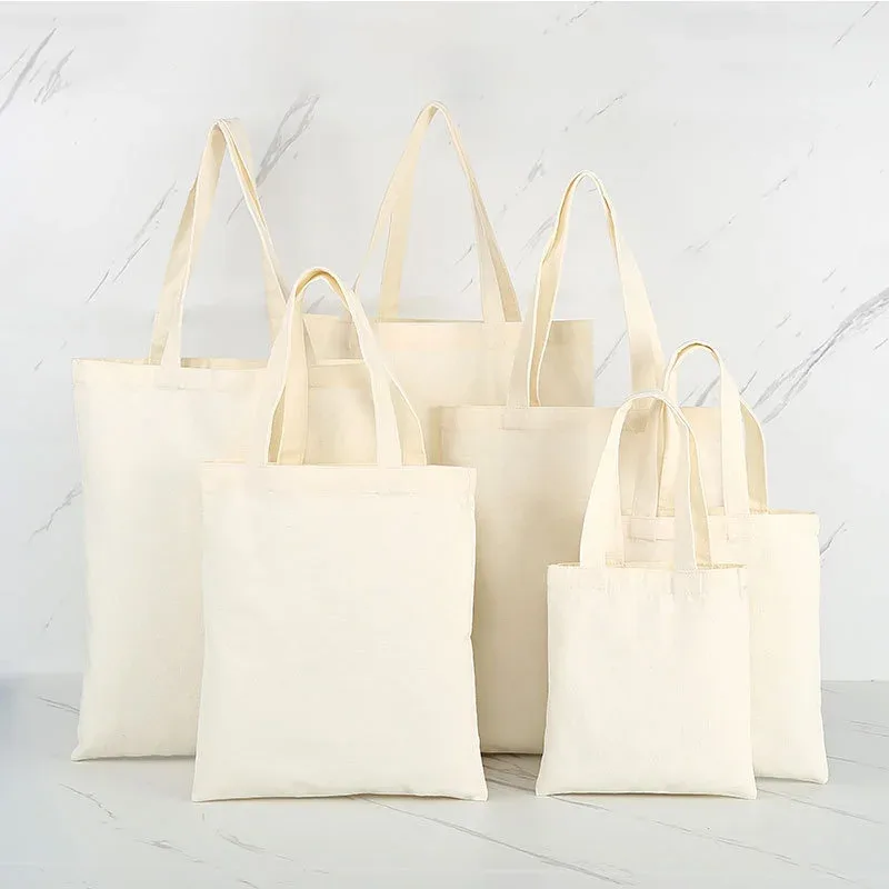 iskybob sac en toile de grande capacité sac à bandoulière sac à main beige pliant eco fourre-tout sacs réutilisable bricolage sac de rangement d'épicerie sac à provisions
