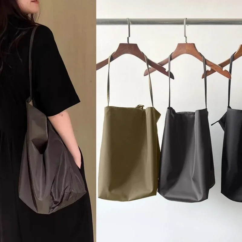 sac fourre-tout en nylon souple de grande capacité, bandoulière unique, sangle ouverte, sac à bandoulière unique, commconsulstyle