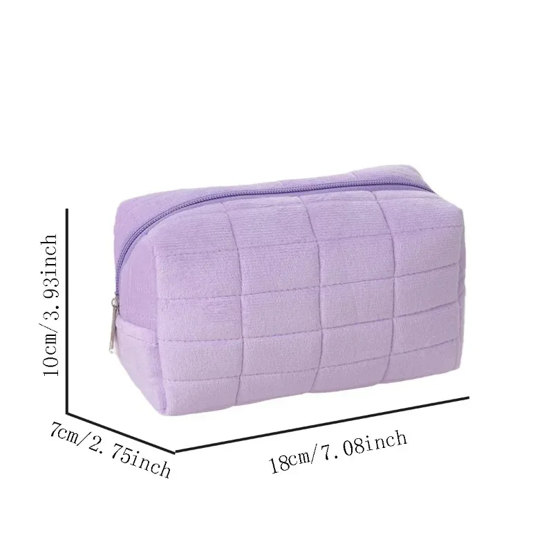 sac à cosmétiques en daim, grand sac de rangement, voyage, voyage d'affaires, sac de rangement de pochette de maquillage portable de grande valeur