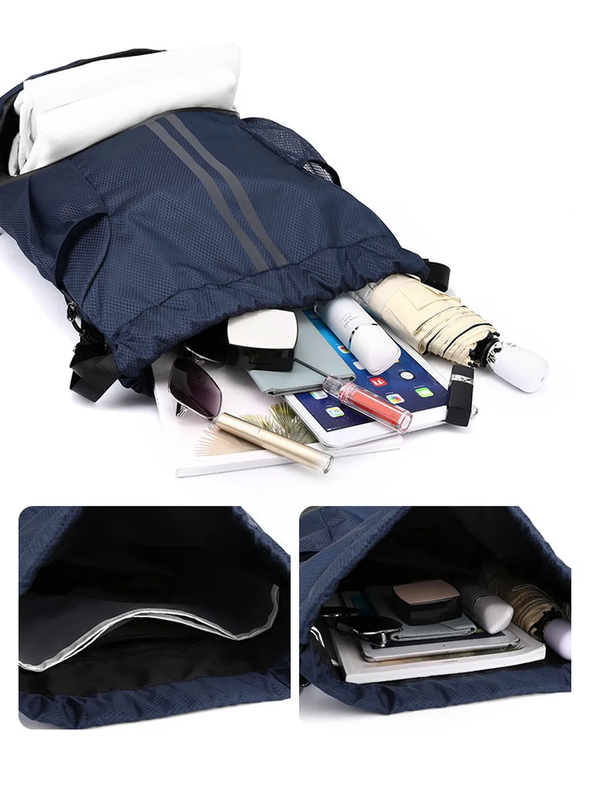 sac de basketball, sac de natation, sac de rangement pour femmes avec compartiment séparé pour vêtements secs et humides, sac à dos de sport, sac à cordon pour l'entraînement et le fitness