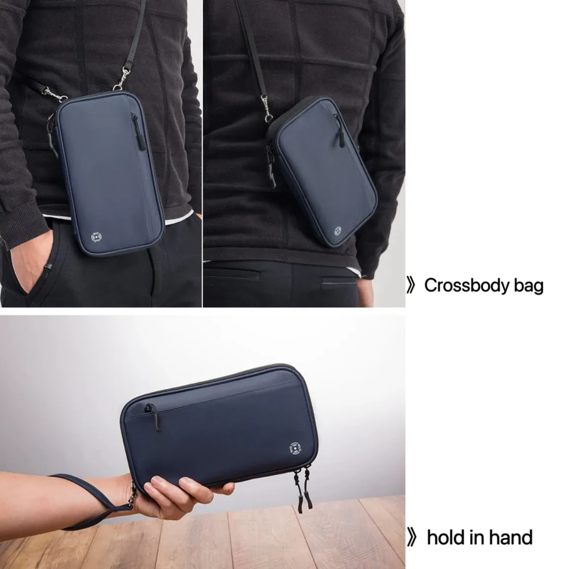 organisateur de documents de voyage étanche - porte-passeport avec blocage rfid et poche pour les voyages en famille - portefeuille de passeport portable