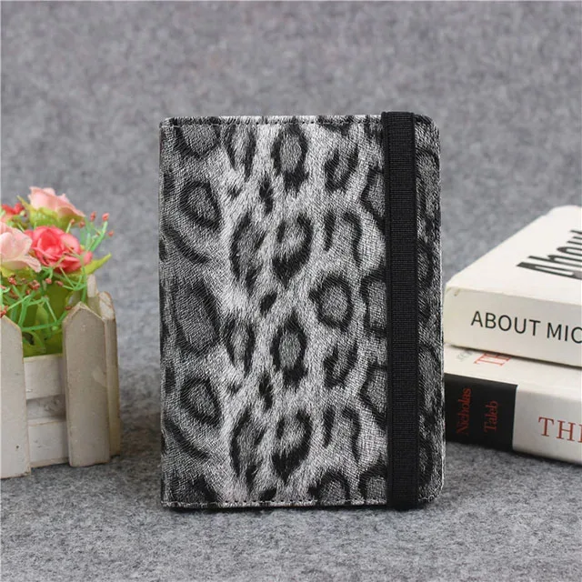housse de passeport avec bande de fixation, étanche, avec clip intégré, protection rfid, motif léopard, porte-passeport, accessoires de voyage