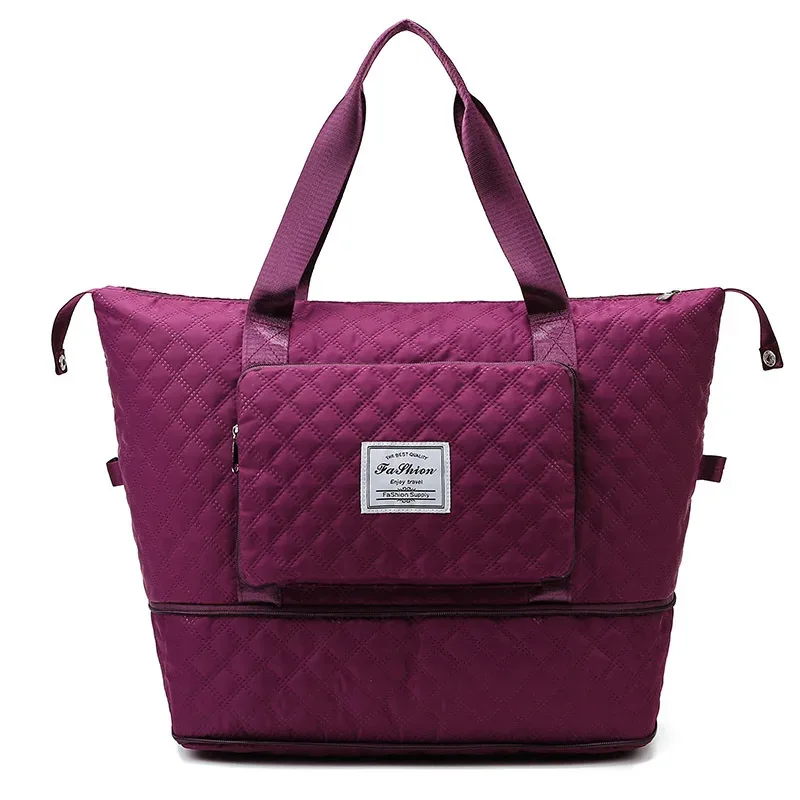 sac de voyage pliable étanche pour femme, grande capacité, séparation sèche et support, sac de rangement, fourre-tout lingge, yoga initié