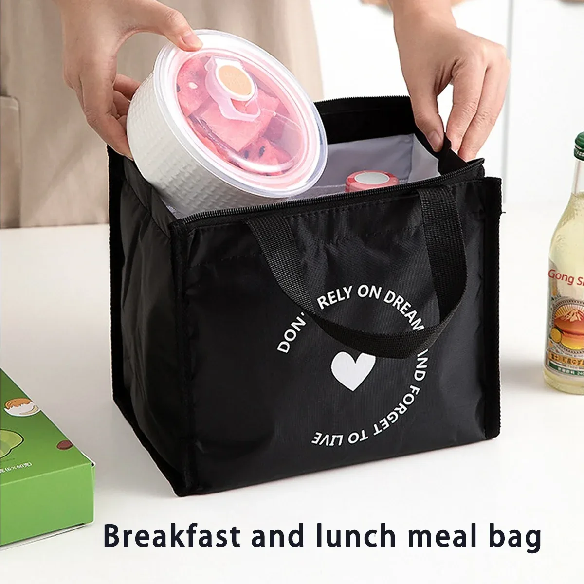 sac isotherme pour pique-nique en plein air, sac à lunch portable imperméable, sac à lunch portable pour femme, sac de rangement pour voyage, sac à glace pour boissons
