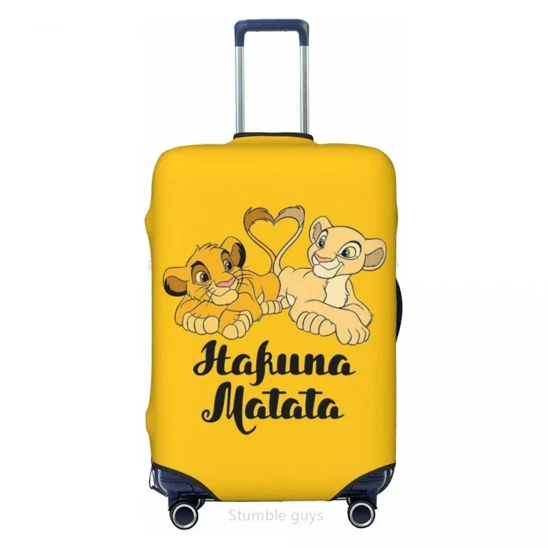 housse de bagage de voyage universelle, motif lionkings, haute élasticité, 18-32 pouces, anti-poussière, anti-rayures, lavable, protection pour valise