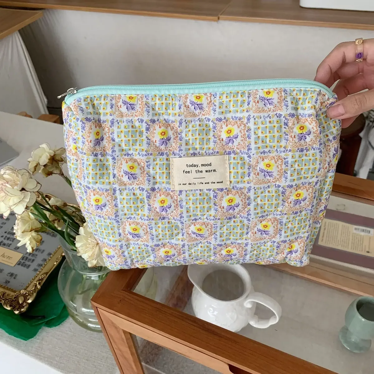 sacs à cosmétiques de grande capacité pour femmes, étuis décontractés pour dames, petit sac de rangement avec fermeture éclair, pochette de voyage pour femme, petits sacs à main