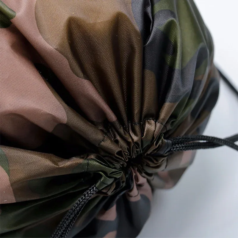 sac à dos léger à cordon de serrage camouflage pour hommes et femmes, pour la salle de sport, le basketball, la randonnée, la plage, la natation, les activités de plein air, 42x34cm