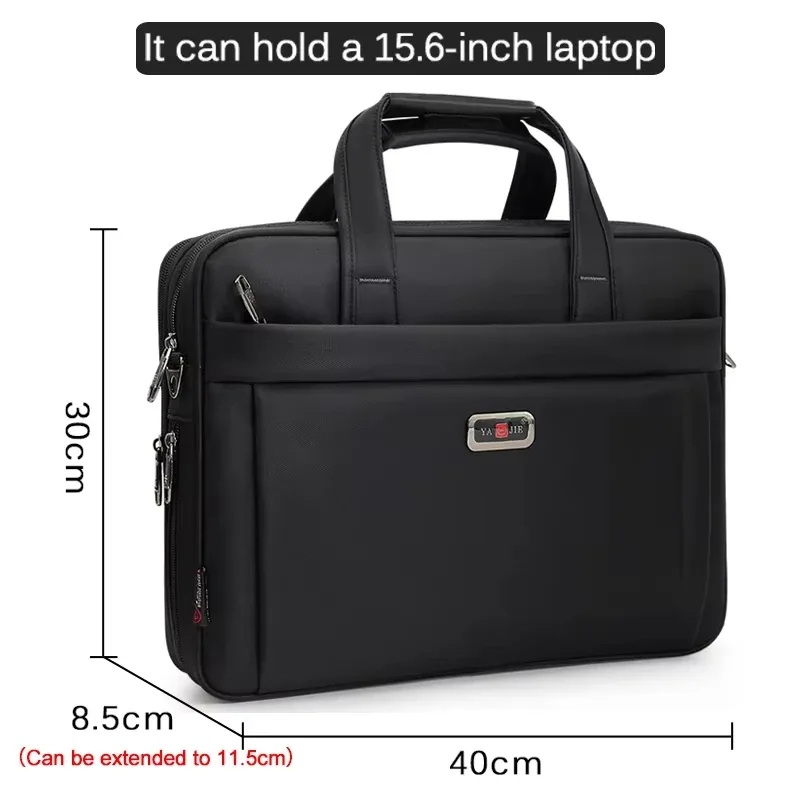 large capacity briefcase bags men business bag 17 15.6 14 inch laptop bag shoulder bags canvas handbags messenger work tote bags