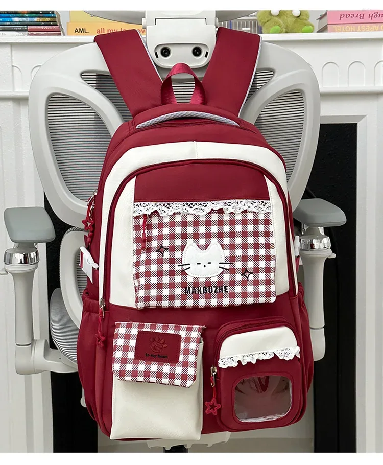 sac à dos scolaire rose pour filles, adolescentes, femmes, enfants, filles, sac à dos pour l'école primaire et secondaire, sac à dos pour adolescents, enfants