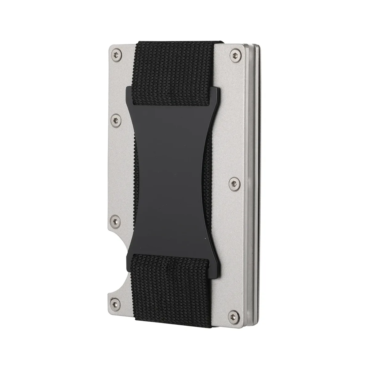 porte-cartes fin avec protection rfid, de haute qualité, pour hommes et femmes, portefeuille en aluminium, pochette arrière élastique, étui pour cartes d'identité et de crédit, sac de voyage unisexe