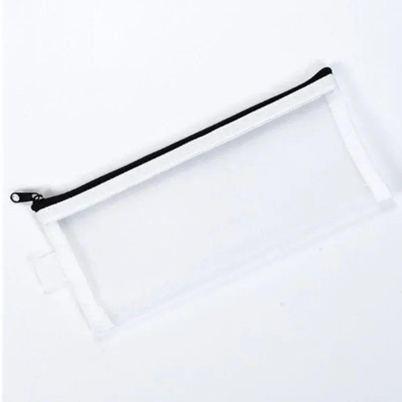 trousse de toilette décontractée avec fermeture éclair pour femme, trousse de maquillage en maille transparente, trousse à cosmétiques de voyage, trousse de maquillage noire, poudres de stockage d'évaluation