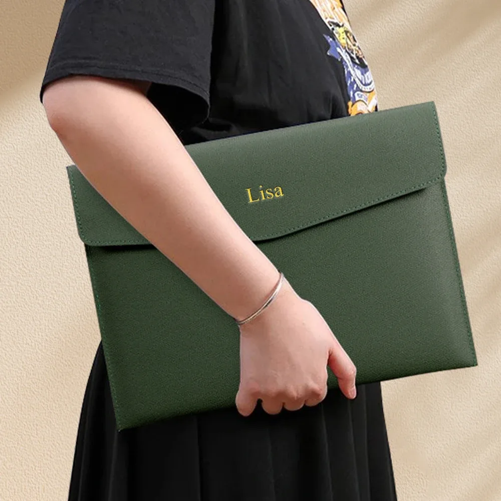 sacs de fichiers en cuir a4 personnalisés pour lettres, sacs à documents officiels, sacs matériels et sacs de rangement pour le bureau d'affaires