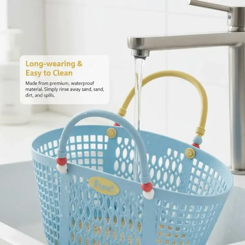 panier de rangement de salle de bain style bohème, imperméable et drainable, ajouré léger, pour articles de toilette et organisateur de légumes
