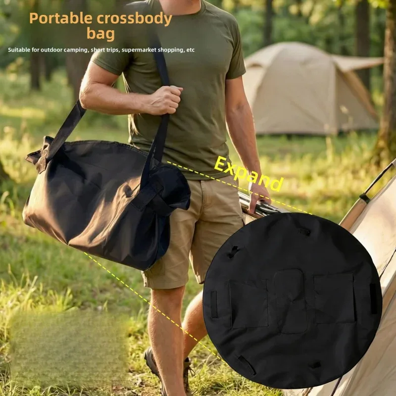 sac de rangement pour le camping et les voyages, sac bandoulière, sac à épaule grande capacité, sac de sport léger, sac fourre-tout élégant et simple