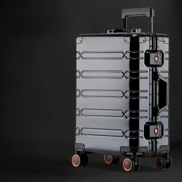 traveltrolley bagages 20 ''valise de cabine à main sacs de voyage bagages roulants valise de voyage en alliage d'aluminium-magnésium