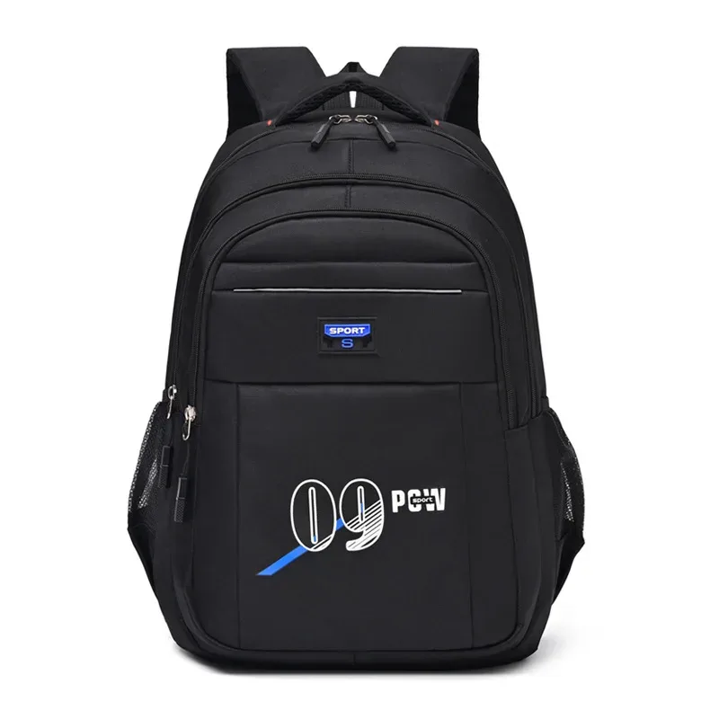 sac à dos simple grande capacité pour hommes, sac d'école pour élèves du premier cycle du secondaire, sortie voyage ordinateur, sacs à double épaule en vente