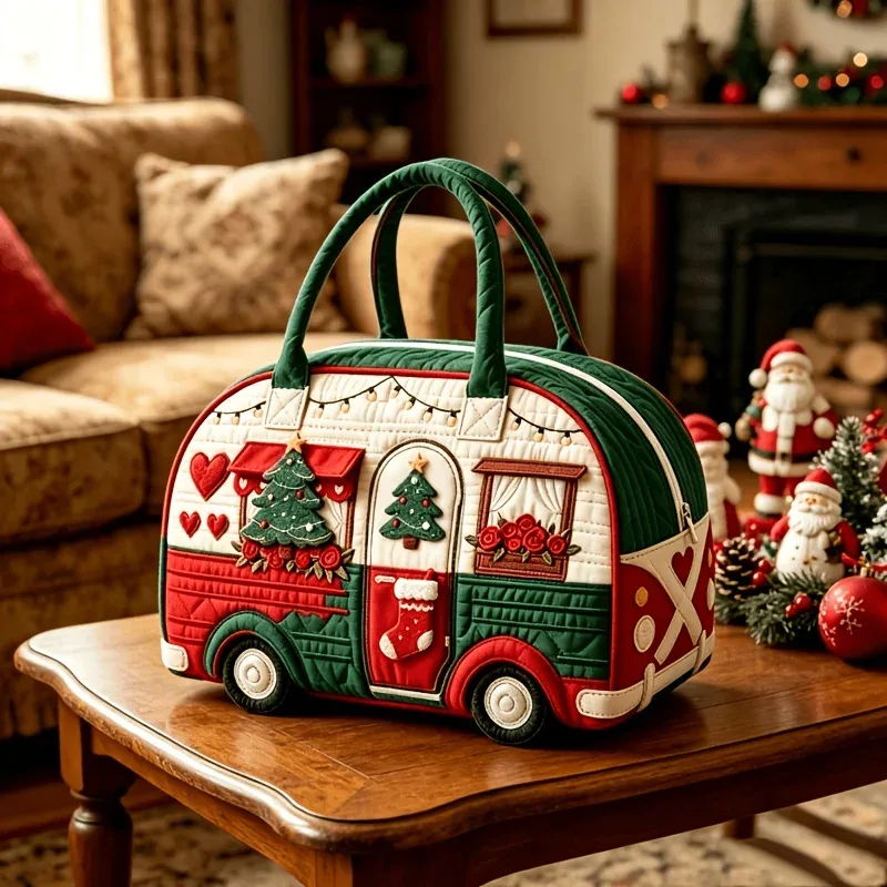 sac de voyage matelassé en forme de bus, grand sac fourre-tout à fermeture éclair, idéal pour les fêtes, la plage, les trajets quotidiens et les escapades de week-end - bagage à main